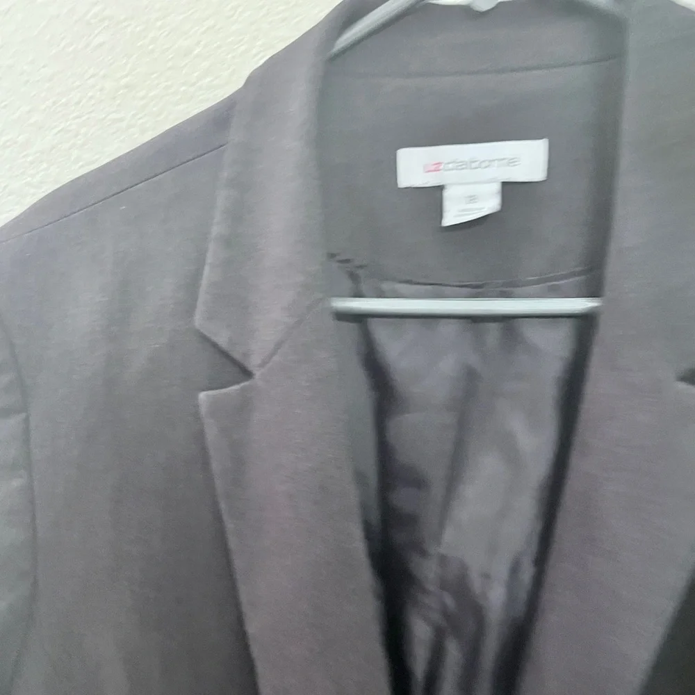 Liz Claiborne Style: Women’s Charcoal Gray Blazer Size 18